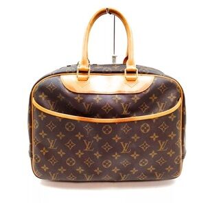 Louis Vuitton Deuville Monogram Brown Hand Bag